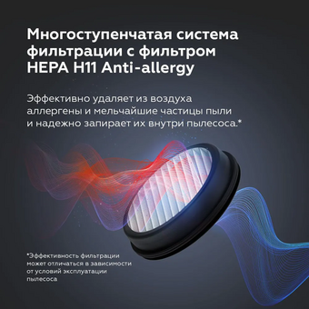  Пылесос BQ VCA0103H Серый 