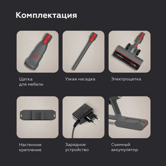  Пылесос BQ VCA0103H Серый 