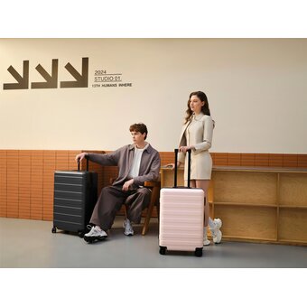  Чемодан Ninetygo Rhine Pro Luggage (90LCL1823T6U-RD14) 28" розовый 