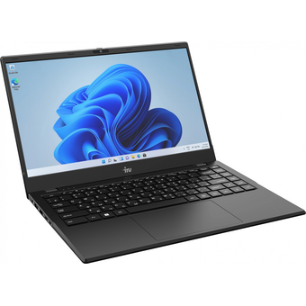  Ноутбук iRU Planio 14ING (2059101) 14", IPS, Intel N100 0.8ГГц, 4 ядер, 8ГБ 512ГБ SSD, Intel Iris Xe graphics, Windows 11 Professional, черный 