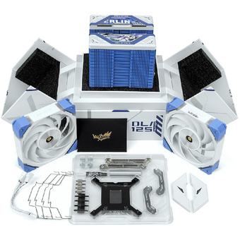  Кулер Valkyrie DL125 Merlin / 6HPx6mm, 260W TDP, 2x120mm ARGB fans, 800-1850RPM, 80CFM, 29dBA 