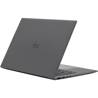  Ноутбук iRU Planio 14INP (2023733) 14", IPS, Intel N100 0.8ГГц, 4 ядра, 8ГБ 256ГБ SSD, Intel UHD Graphics, Free DOS, серый 