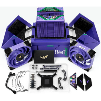 Кулер Valkyrie DL125 Zhaoyun / 6HPx6mm, 260W TDP, 2x120mm ARGB fans, 800-1850RPM, 80CFM, 29dBA 
