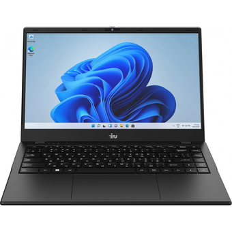  Ноутбук iRU Planio 14ING (2059098) 14", IPS, Intel N100 0.8ГГц, 4 ядер, 8ГБ 256ГБ SSD, Intel Iris Xe graphics, Windows 11 Professional, черный 