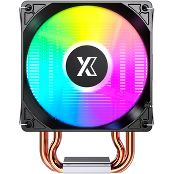  Кулер XASTRA AE904 FRGB LGA1851/1700/1200/115X/AM5/AM4 (TDP 160W, 4 тепл.трубки, PWM Fan FRGB 92mm, top cover with FRGB LED) RET 