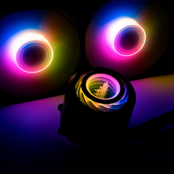  СВО Valkyrie Jarn 420 ARGB Black (C420-RGB) / 3x140mm ARGB fans, 500-2150RPM, 105CFM, 32.2dBA, 300W TDP 