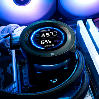  СВО Thermalright Core Vision 360 ARGB (C-Vision-360-BL-ARGB) Soc-AM5/AM4/1200/1700/1851 черный 4-pin 28.1dB Al LCD Ret 