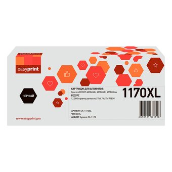  Тонер-картридж Easyprint TK-1170XL (LK-1170XL) для Kyocera M2040dn/M2540dn/M2640idw (12000 стр.) с чипом 