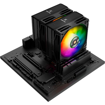  Кулер XASTRA AX620 ARGB BK LGA1851/1700/1200/115X/AM5/AM4 (Dual Tower, TDP 270W, 6 тепл.трубок 6мм , 2xPWM ARGB FDB Fan 120mm black 
