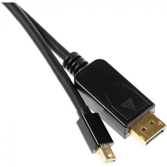  Кабель аудио-видео Buro MDP-DP miniDisplayport (m)/DisplayPort (m) 1.5м. Позолоченные контакты черный 
