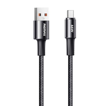  Дата-кабель REMAX RC-C099 A-C Fonsu Series 66W Aluminum Alloy Braided Fast Charging Data Cable черный 