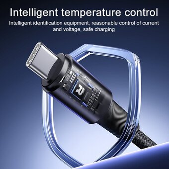  Дата-кабель REMAX RC-C099 A-C Fonsu Series 66W Aluminum Alloy Braided Fast Charging Data Cable черный 
