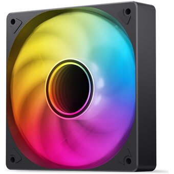  Вентилятор JONSBO SL-120BR 120х120х25мм Reverse (PWM, ARGB LED, 600-1500об/мин, обратный поток, черный) Retail 