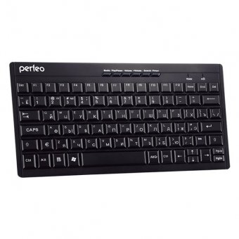  Клавиатура Perfeo PF-8006 Wireless Compact, Black, Multimedia, USB 