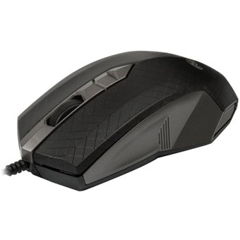 Мышь Ritmix ROM-202 Black&Gray, USB, 1000 dpi, USB, оптическая, кабель: 1,2 м 