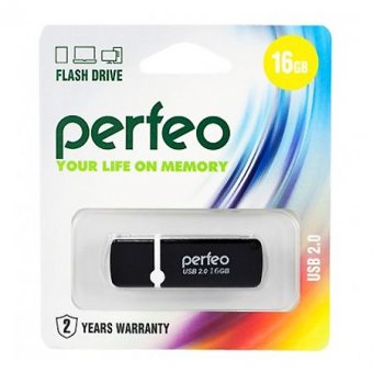  USB-флешка Perfeo C07 Black (PF-C07B016) 16G USB 2.0 