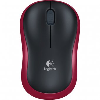  Мышь Logitech M185 Red, Wireless (910-002240) 