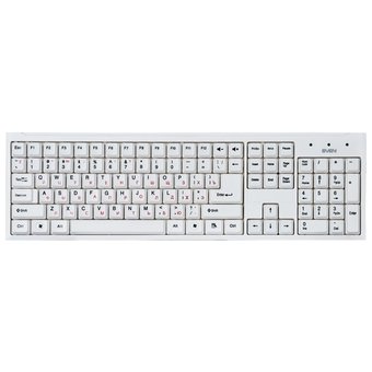  Клавиатура Sven Standard 303, USB, белая (SV-03100303UW) 