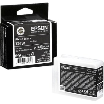  Картридж Epson C13T46S100 T46S1 (C13T46S100) Singlepack PhotoBlack T46S1 UltraChromePro10 ink 25ml 