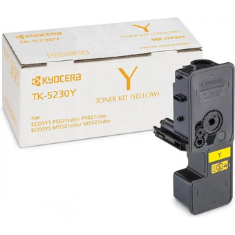  Тонер Kyocera TK-5230Y для Kyocera ECOSYS M5521cdn/cdw, M5526cdn/cdw, P5021cdn/cdw, P5026cdn/cdw. Жёлтый. 2200 страниц. 