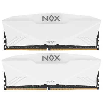  ОЗУ Apacer Nox RGB White (AH4U32G32C28YNWAA-2) 32GB DDR4 3200 DIMM Aura2 w/HS RP-K2 Kit (2x16GB), 1.35V, 1024x8 