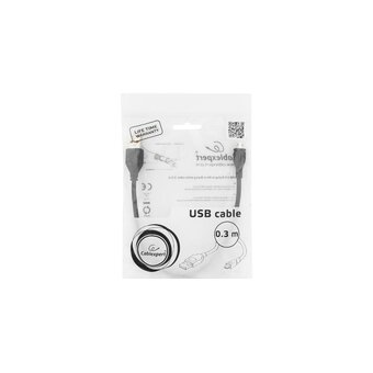  Кабель Gembird/Cablexpert CCP-mUSB2-AMBM-0.3M USB 2.0 Pro AM/microBM 5P 0.3м черный 