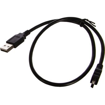  Кабель Perfeo U4304 USB2.0 A вилка - Mini USB вилка 0,5м 