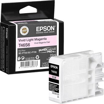  Картридж Epson C13T46S600 T46S6 Singlepack VividLightMagenta UltraChromePro10 ink 25ml 