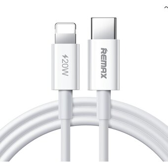  Дата-кабель REMAX RC-C026 Dofon Series 20W PD Fast Charging Data Cable 1м White 