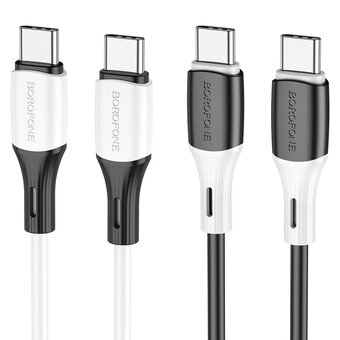  Дата-кабель BOROFONE BX79 silicone charging Type-C, 1м (черный) 