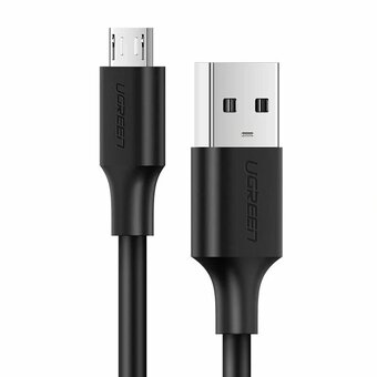  Кабель UGREEN US289 60134 USB 2.0 A to Micro USB Cable Nickel Plating 0.25m Black 