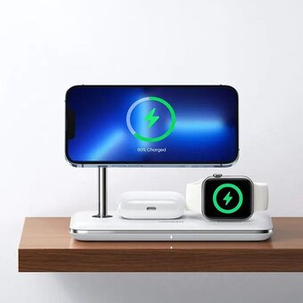  Беспроводное зарядное устройство Ugreen CD278 (90326) 3-in-1 Wireless Charger for Apple Watch/Iphone/Airpods (MFi Certified) 