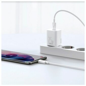 СЗУ Baseus Super Si TZCCSUP-L02 Quick Charger 1C 25W EU Sets White 