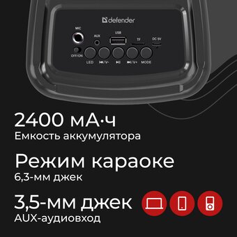  Портативная колонка DEFENDER Concerto (65084) 