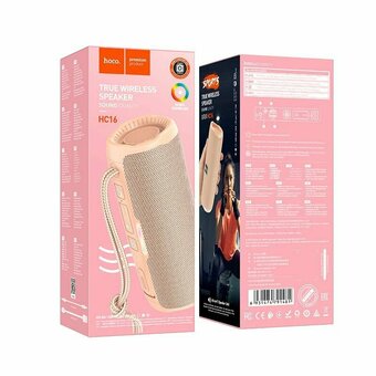  Портативная колонка HOCO HC16 Vocal sports BT speaker розовый 