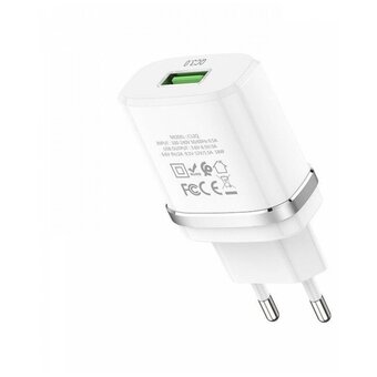  СЗУ HОСО C12Q Smart QC3.0 charger белый 