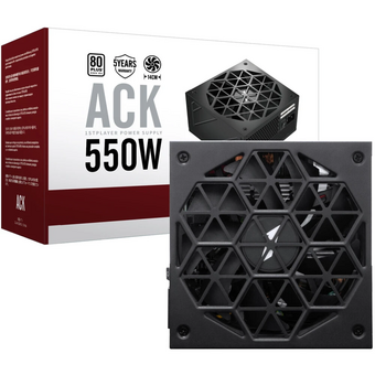  Блок питания 1STPLAYER ACK (HA-550AC1) 550W Black / ATX 2.4, APFC, 80 Plus Standard, Double Forward, 140mm fan, non-modular 