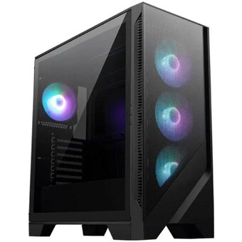  Корпус MSI Mag Forge 320R AirFlow (306-7G23R24-HH9) MidiTower (ATX, 2xUSB 3.2, 4x120mm ARGB Fan, TG Window) 