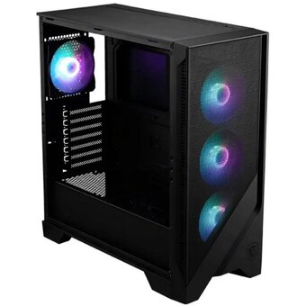  Корпус MSI Mag Forge 320R AirFlow (306-7G23R24-HH9) MidiTower (ATX, 2xUSB 3.2, 4x120mm ARGB Fan, TG Window) 