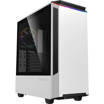  Корпус GameMax T801 Paladin White без БП (Midi Tower, ATX, Белый, Зак.стекло, USB 3.0) 