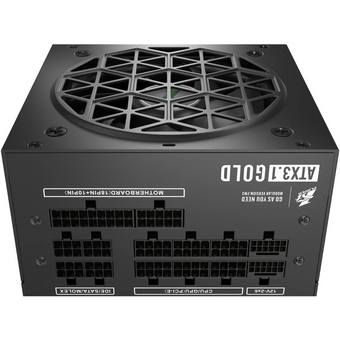  Блок питания 1STPLAYER NGDP Gold (HA-1000BA4) 1000W Black / ATX 3.1, APFC, 80 Plus Gold, LLC+DC-DC, 120mm fan, full modular 