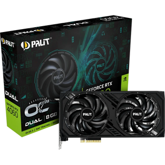  Видеокарта PALIT RTX4060 8GB (NE64060T19P1-1070D V1) PCIE16 PA-RTX4060 Dual OC 8GB 