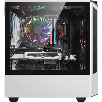  Корпус GameMax T801 Paladin White без БП (Midi Tower, ATX, Белый, Зак.стекло, USB 3.0) 