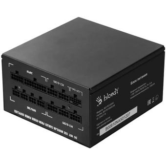  Блок питания BLOODY BD-PS1000G (BD-PS1000G-M), 1000Вт, 140мм, черный, retail 