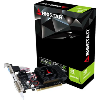  Видеокарта Biostar Nvidia GeForce GT 730 VN7313THX1 GT730-2GB D3 LP (GF108) 2ГБ GDDR3, Low Profile, Ret 