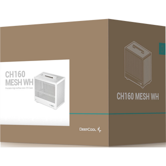  Корпус Deepcool CH160 Mesh WH без БП, белый, Mini-ITX 