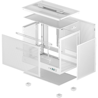  Корпус Deepcool CH160 Mesh WH без БП, белый, Mini-ITX 
