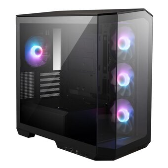  Корпус MSI Mag Pano M100R PZ (306-7G24R25-HH9) MiniTower (MATX, USB 3.2 Gen 1, USB Type-C, 4x120mm ARGB Fan, TG) 