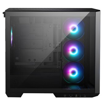  Корпус MSI Mag Pano M100R PZ (306-7G24R25-HH9) MiniTower (MATX, USB 3.2 Gen 1, USB Type-C, 4x120mm ARGB Fan, TG) 