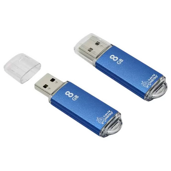  USB-флешка SMARTBUY SB8GBVC-B 8GB V-CUT Blue 